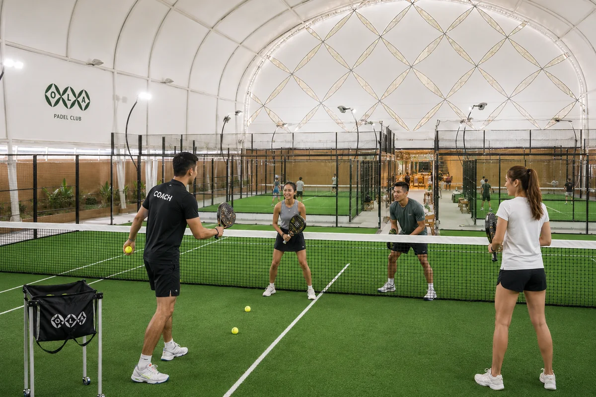 Padel coaching lifestyle visual